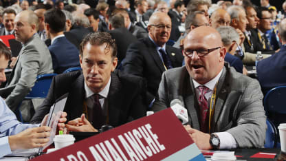 2016 NHL Draft Joe Sakic Alan Hepple draft floor Colorado Avalanche