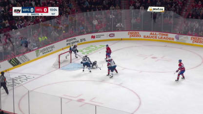 WPG@MTL: Comrie with a great save against Cole Caufield