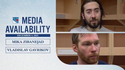 Postgame: Zibanejad and Gavrikov