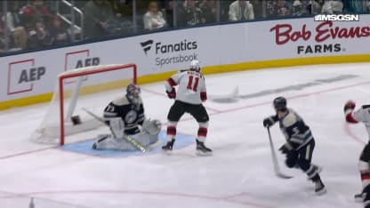 NJD@CBJ: Hischier scores PPG against Jet Greaves