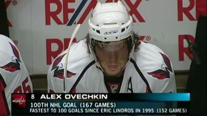 Ovechkin's 100th NHL goal