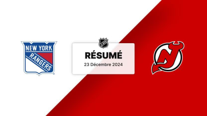 NYR vs NJD | Résumé 23/12/24