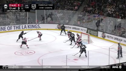 NJD@LAK: Fiala scores goal against Nicolas Daws