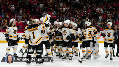 4-9 Bruins on verge with Benjamin badge