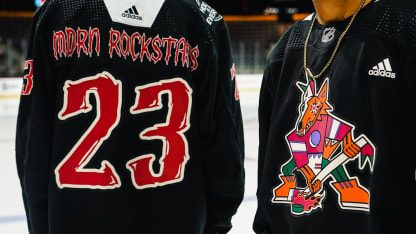 arizona coyotes partner with modern rockstars on black excellence warm up jerseys