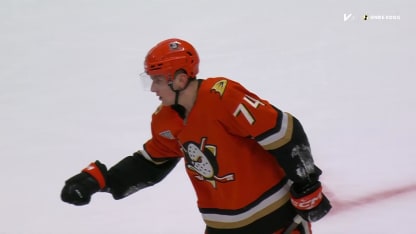 WPG@ANA: Moore scores goal against Connor Hellebuyck