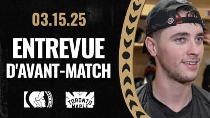 Shane Pinto dispo média d'avant-match contre TOR