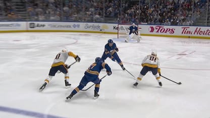 NSH@BUF: L'Heureux scores goal against Alex Lyon