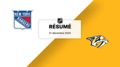 NYR vs NSH | Résumé | 21/12/2025