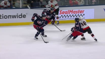 OTT@CBJ: Jenner scores goal against Linus Ullmark