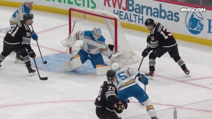 STL@NJD: Hischier scores PPG against Jordan Binnington