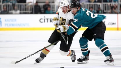 Golden Knights lose to Sharks