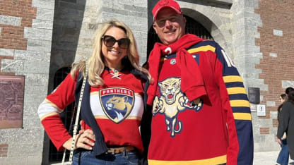 Panthers fans in Milan