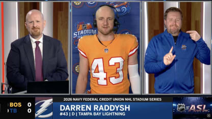 NHL in ASL interview with Lightning's Raddysh