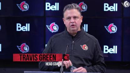 Travis Green dispo média avant le match contre VGK