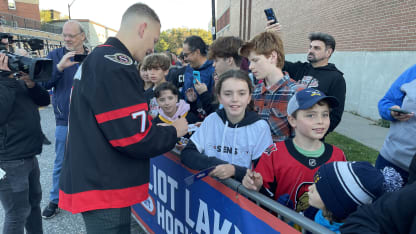 Brady Tkachuk OTT signing autographs KHV