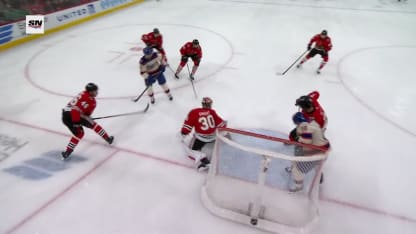 EDM@CHI: Hyman scores goal against Spencer Knight