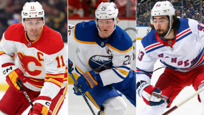 Veckans tre svenska stjärnor i NHL Mika Zibanejad Rasmus Dahlin Mikael Backlund