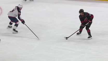 CBJ@CAR: Nikishin scores SHG against 
Elvis Merzlikins