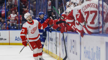 DET@TBL: DeBrincat scores goal against Andrei Vasilevskiy