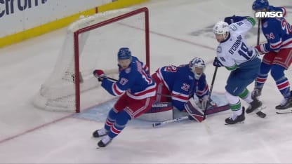 VAN@NYR: Quick with a great save against Drew O'Connor