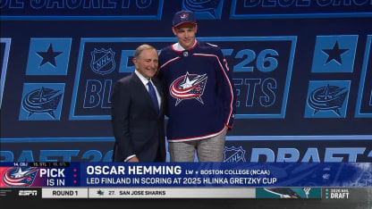 Hemming drafted No. 14 by Blue Jackets