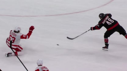 Martinook scores 100th goal on an empty net