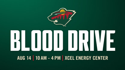 MINNESOTA WILD TO HOST AMERICAN RED CROSS BLOOD DRIVE AT XCEL ENERGY CENTER ON AUGUST 14 2024