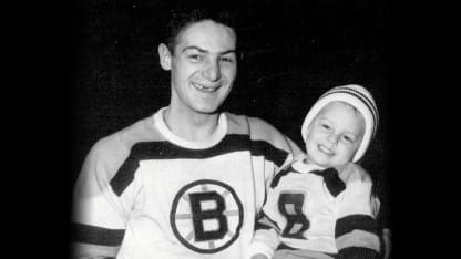 Terry Sawchuk and son (Boston)