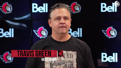 Travis Green dispo média avant le match contre CGY