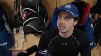 Gage Goncalves | Pregame vs Minnesota Wild 