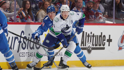 Boeser's eighth career hat trick