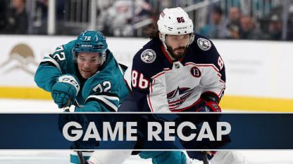 columbus blue jackets san jose sharks game recap november 5