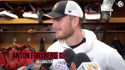 Anton Forsberg Media Availability - Oct. 16