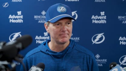 Jon Cooper | Pregame vs Detroit Red Wings