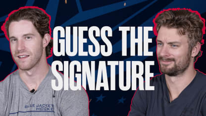 Sean Kuraly is Stumped by his Teammate's Signature | Guess the Signature