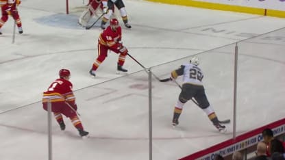 VGK@CGY: Karlsson scores goal against Dan Vladar