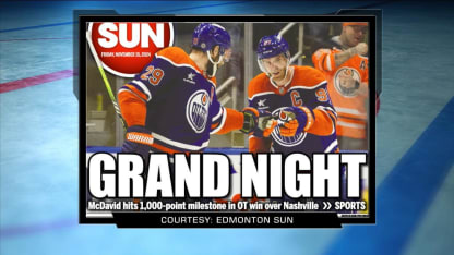 Connor McDavid fourth fastest to 1,000 career points