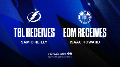 Tampa Bay Lightning acquire forward Sam O'Reilly from Edmonton Oilers