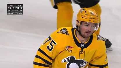 Clifton blasts in a one-timer