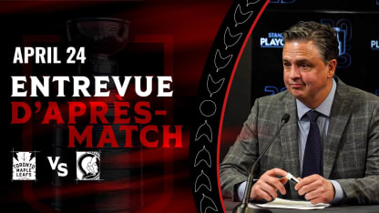 Travis Green dispo médias d'après-match contre TOR