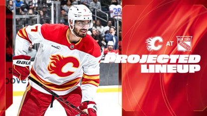 Projected Lineup - Flames @ Rangers - 10.03.26