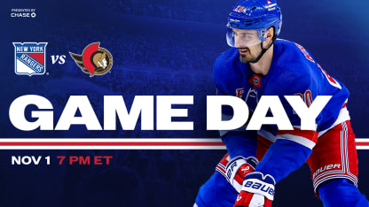 Rangers vs. Senators: Pregame Notes | 11.01.24