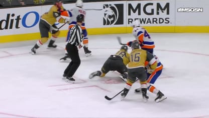 NYI@VGK: Pageau scores SHG against 
Akira Schmid