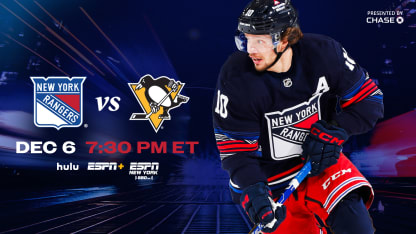 Rangers vs. Penguins: Pregame Notes | 12.06.24