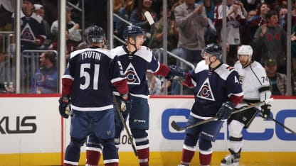 Mikko Rantanen Celebrate Los Angeles Kins February 21, 2017