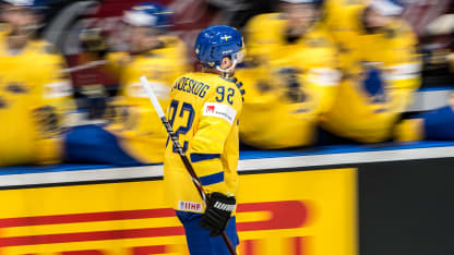 Gabriel Landeskog celebrate Sweden 2019 IIHF World Championship Austria May 16