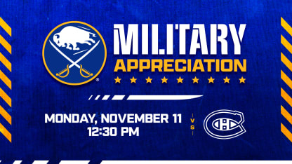 buffalo sabres military appreciation game 2024 