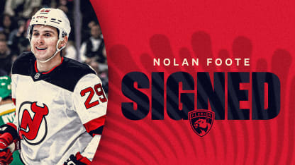 Florida Panthers Agree to Terms with Forward Nolan Foote on One-Year, Two-Way Contract