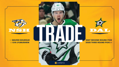 Nashville Predators Acquire Mavrik Bourque, Ilya Lyubushkin from Dallas